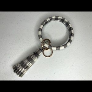 Brand New-Buffalo Check Keychain